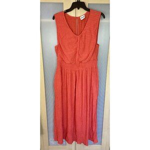 Arula Red Summer Maxi Dress Sz 1X 14-16 Ruffles Party Beach Boho Hippie‎ Gauzy